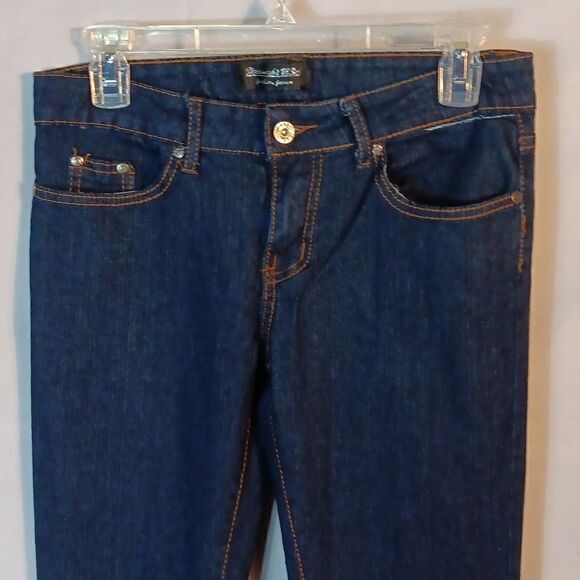 Blue Night USA Stretch Denim Low Rise Skinny Jeans - Picture 8 of 9